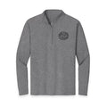 Embroidered Quarter-Zip Pullover — Retro Surf Logo